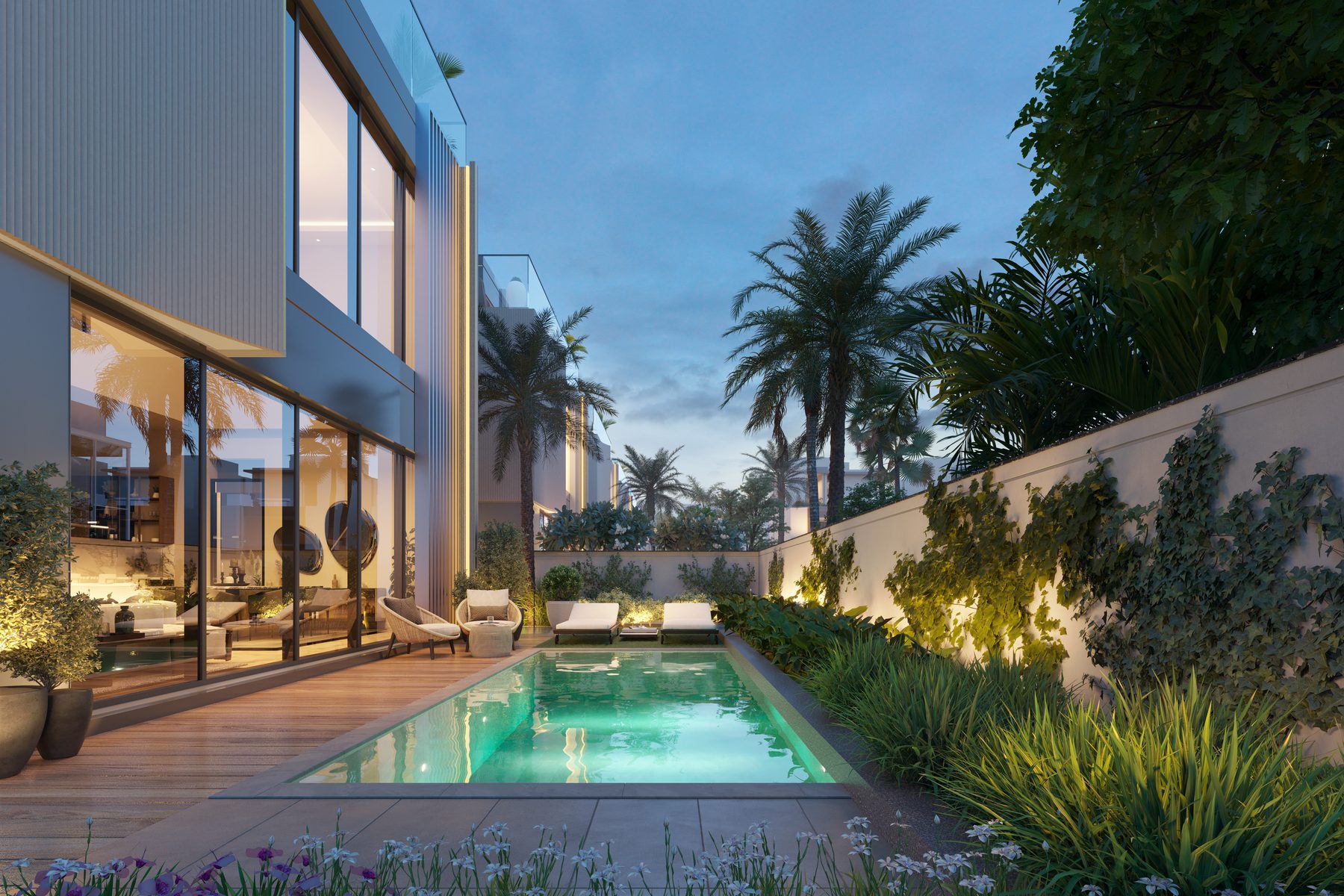 MBR First Villa Back Elevation View